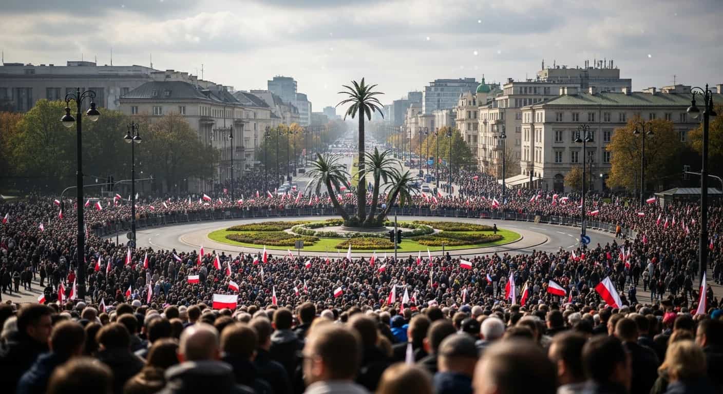 Rondo Dmowskiego punktem startowym Marszu Niepodległości w Warszawie