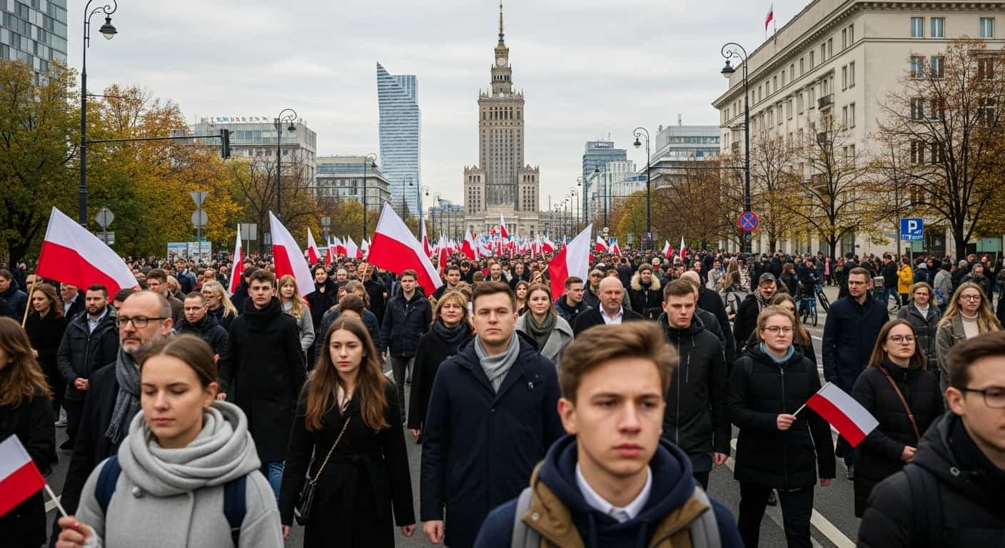 Marsz Niepodległości 2025 przeszedł przez Warszawę pod hasłem "Jeszcze Polska nie zginęła póki my żyjemy"