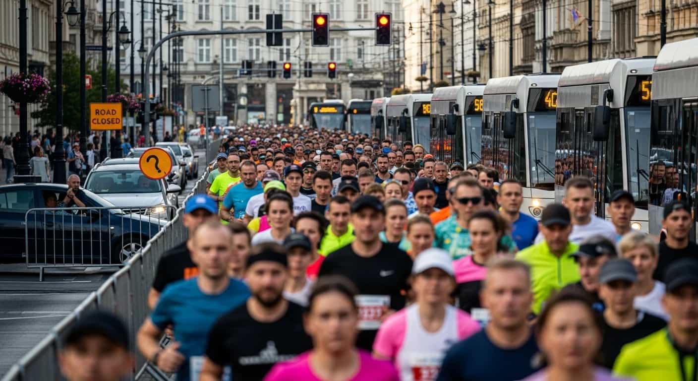 Bieg Niepodległości w Poznaniu 2025 - utrudnienia w ruchu i zmiany komunikacyjne w centrum miasta